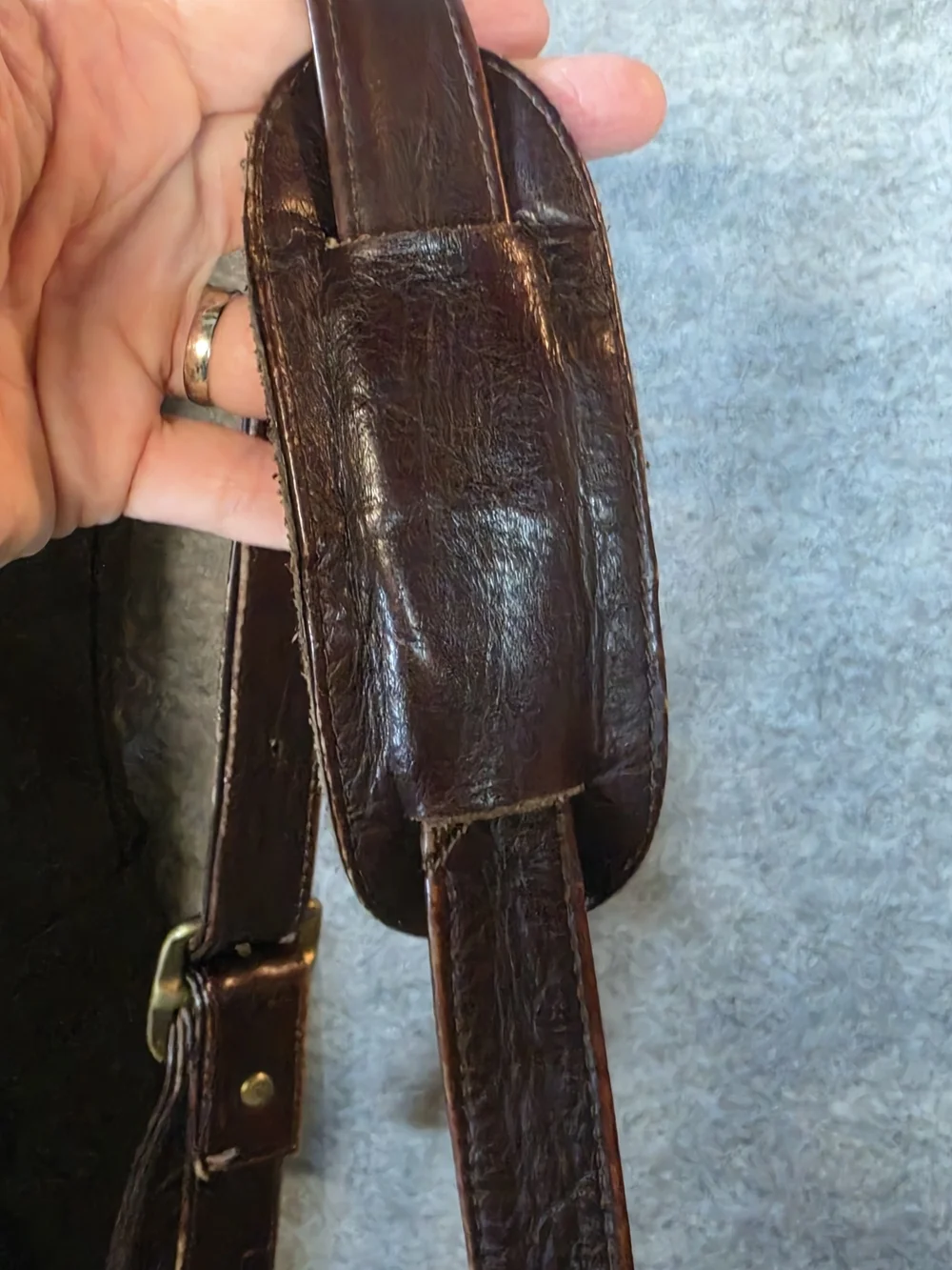 Frye Vintage Brown Leather Laptop Satchel